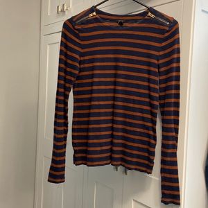 J.Crew Zippered Long Sleeve Top